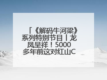 《解码牛河梁》系列特别节目丨龙凤呈祥！5000多年前这对红山CP竟这么好嗑