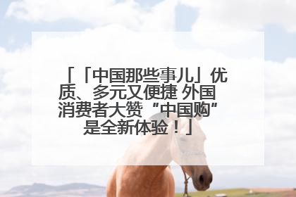 「中国那些事儿」优质、多元又便捷 外国消费者大赞“中国购”是全新体验！