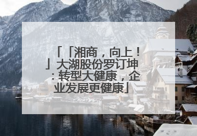 「湘商，向上！」大湖股份罗订坤：转型大健康，企业发展更健康