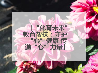 “化育未来”教育帮扶：守护“心”健康 传递“心”力量