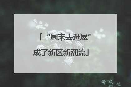 “周末去逛展”成了新区新潮流