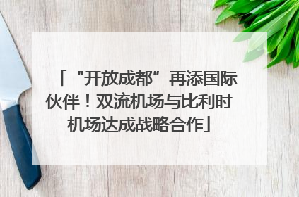 “开放成都”再添国际伙伴！双流机场与比利时机场达成战略合作