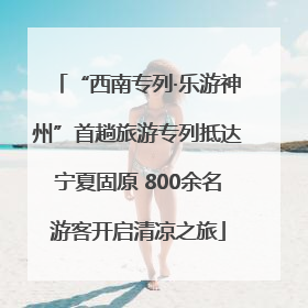 “西南专列·乐游神州”首趟旅游专列抵达宁夏固原 800余名游客开启清凉之旅