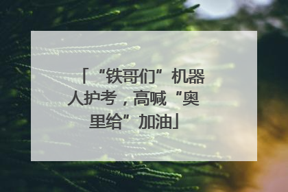 “铁哥们”机器人护考，高喊“奥里给”加油