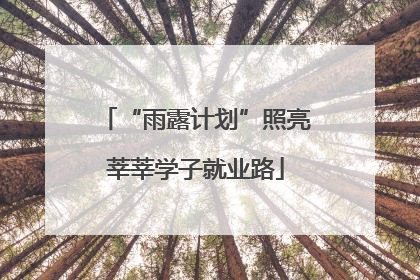 “雨露计划”照亮莘莘学子就业路