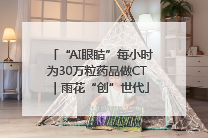 “AI眼睛”每小时为30万粒药品做CT｜雨花“创”世代
