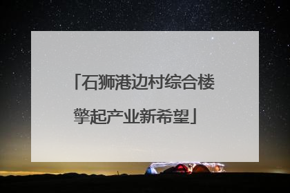 石狮港边村综合楼擎起产业新希望