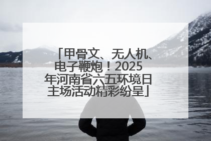 甲骨文、无人机、电子鞭炮！2025年河南省六五环境日主场活动精彩纷呈