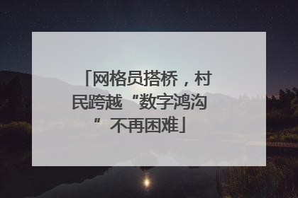 网格员搭桥，村民跨越“数字鸿沟”不再困难