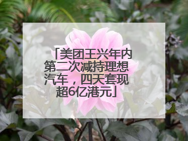 美团王兴年内第二次减持理想汽车，四天套现超6亿港元