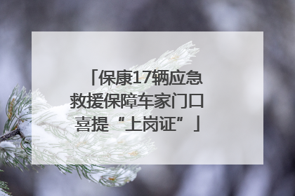 保康17辆应急救援保障车家门口喜提“上岗证”
