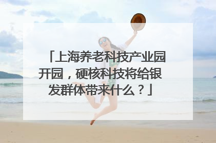 上海养老科技产业园开园，硬核科技将给银发群体带来什么？