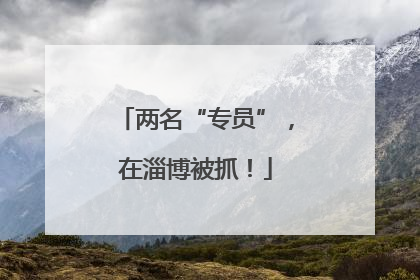 两名“专员”，在淄博被抓！