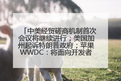 中美经贸磋商机制首次会议将继续进行；美国加州起诉特朗普政府；苹果WWDC：将面向开发者推出苹果智能模型；中办、国办发文，事关民生丨每经早参