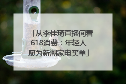 从李佳琦直播间看618消费：年轻人愿为新潮家电买单