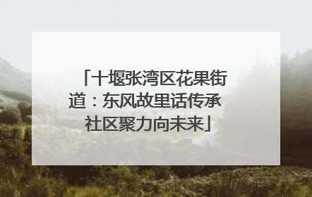 十堰张湾区花果街道：东风故里话传承 社区聚力向未来