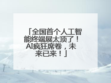 全国首个人工智能终端展太顶了！AI疯狂席卷，未来已来！