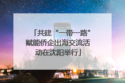 共建“一带一路”赋能侨企出海交流活动在沈阳举行