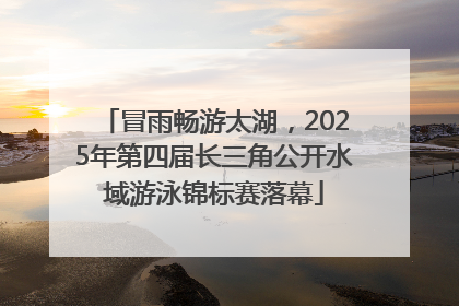 冒雨畅游太湖，2025年第四届长三角公开水域游泳锦标赛落幕