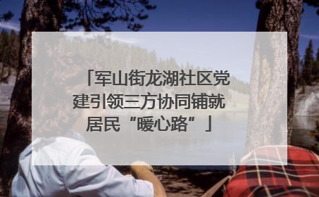 军山街龙湖社区党建引领三方协同铺就居民“暖心路”