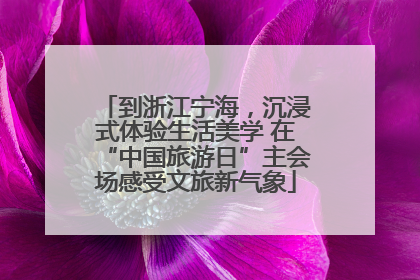 到浙江宁海，沉浸式体验生活美学 在“中国旅游日”主会场感受文旅新气象