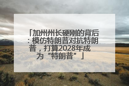 加州州长硬刚的背后：模仿特朗普对抗特朗普，打算2028年成为“特朗普”