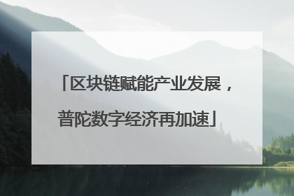 区块链赋能产业发展，普陀数字经济再加速