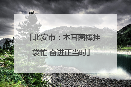北安市：木耳菌棒挂袋忙 奋进正当时
