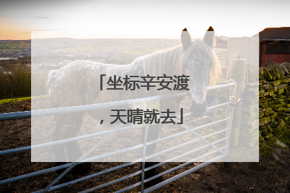 坐标辛安渡，天晴就去