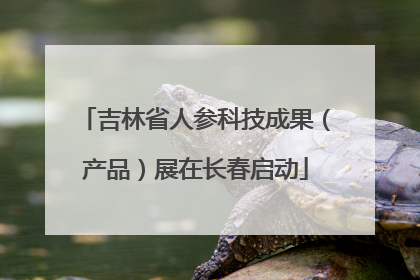 吉林省人参科技成果（产品）展在长春启动