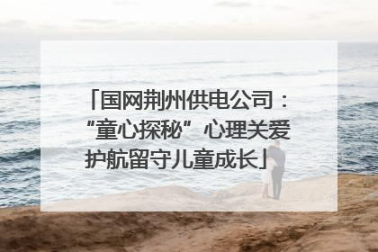 国网荆州供电公司：“童心探秘”心理关爱护航留守儿童成长