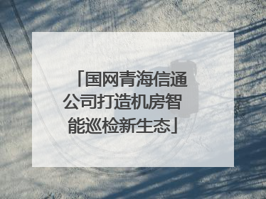国网青海信通公司打造机房智能巡检新生态