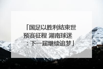 国足以胜利结束世预赛征程 湖南球迷：下一届继续追梦