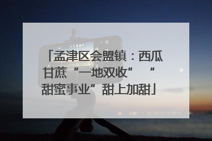 孟津区会盟镇：西瓜甘蔗“一地双收” “甜蜜事业”甜上加甜