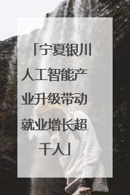 宁夏银川人工智能产业升级带动就业增长超千人