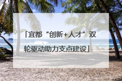 宜都“创新+人才”双轮驱动助力支点建设