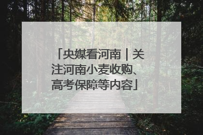 央媒看河南｜关注河南小麦收购、高考保障等内容