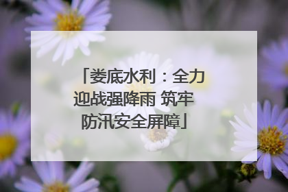娄底水利：全力迎战强降雨 筑牢防汛安全屏障