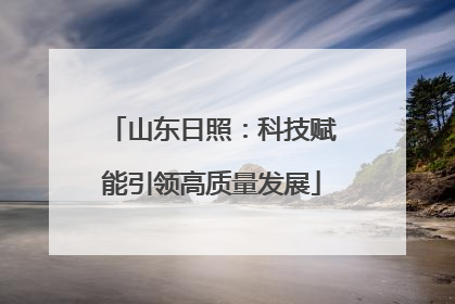 山东日照：科技赋能引领高质量发展