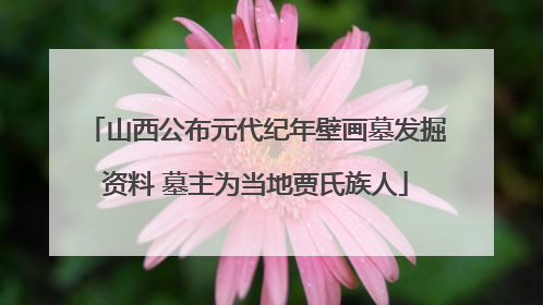 山西公布元代纪年壁画墓发掘资料 墓主为当地贾氏族人