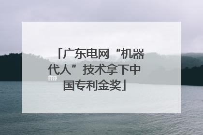 广东电网“机器代人”技术拿下中国专利金奖