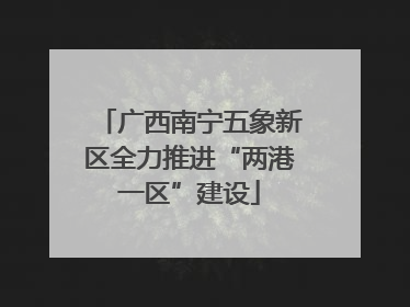 广西南宁五象新区全力推进“两港一区”建设