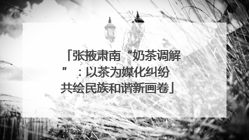 张掖肃南“奶茶调解”：以茶为媒化纠纷 共绘民族和谐新画卷