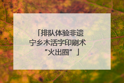 排队体验非遗 宁乡木活字印刷术“火出圈”