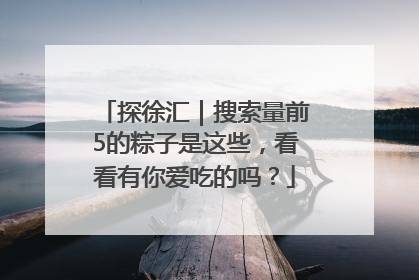 探徐汇｜搜索量前5的粽子是这些，看看有你爱吃的吗？