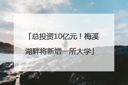 总投资10亿元！梅溪湖畔将新增一所大学