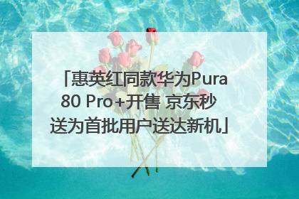 惠英红同款华为Pura 80 Pro+开售 京东秒送为首批用户送达新机
