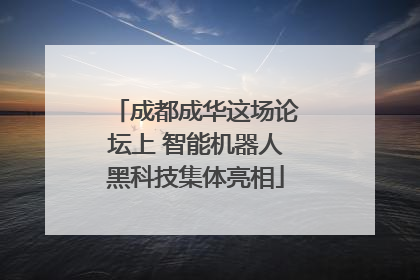 成都成华这场论坛上 智能机器人黑科技集体亮相