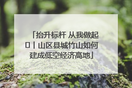 抬升标杆 从我做起⑭丨山区县城竹山如何建成低空经济高地