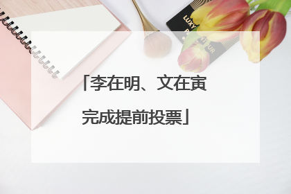 李在明、文在寅完成提前投票